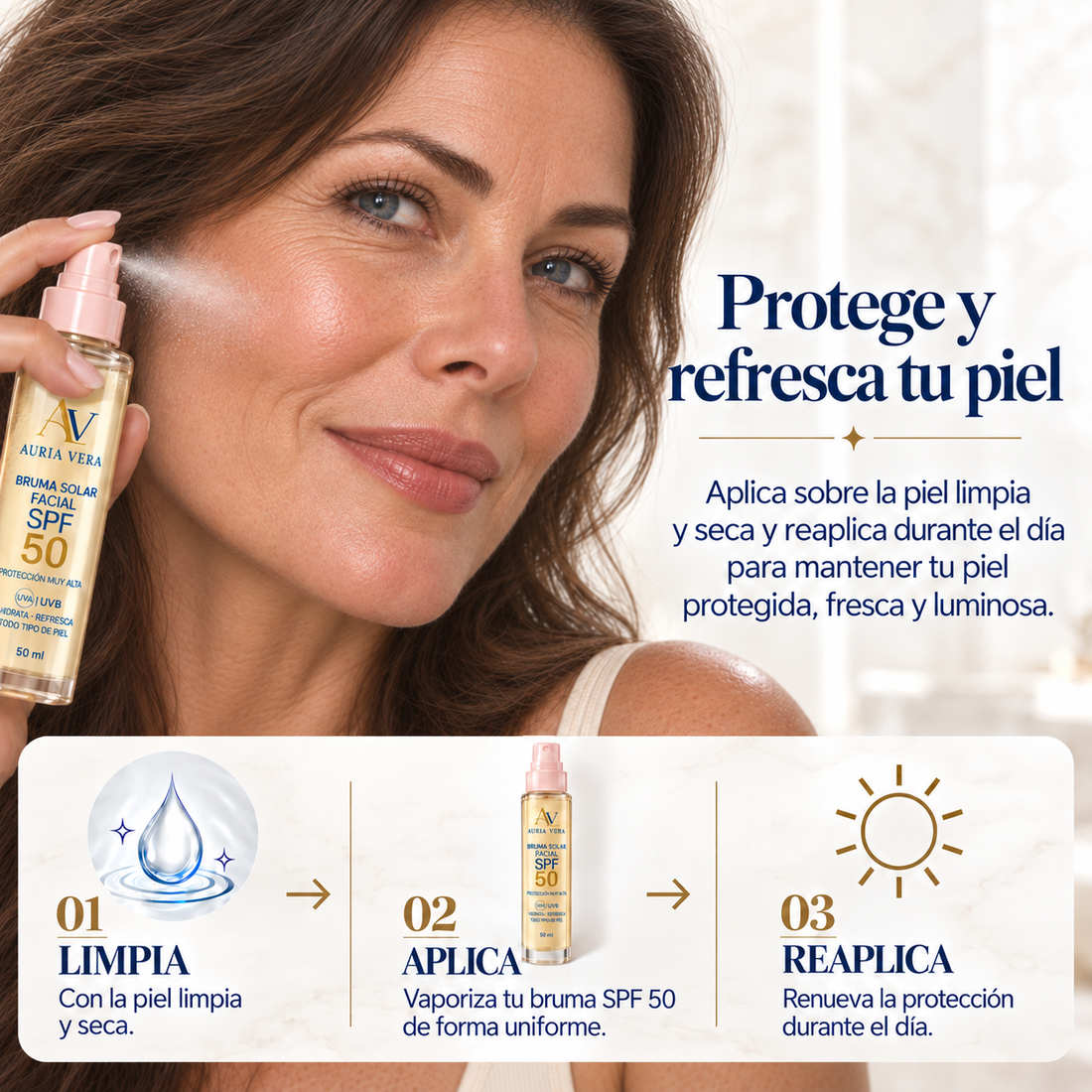 Limpia y prepara tu piel
